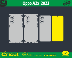 Oppo A2x 2023 Skin Vector Template free Full warp skin