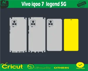 Vivo IQOO 7 legend 5G Skin Vector Template file skin die