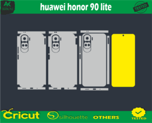 Huawei honor 90 lite Skin Vector Template free cut warp