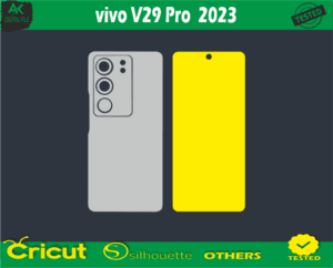 vivo V29 Pro 2023 Skin Vector Template file skin die cut