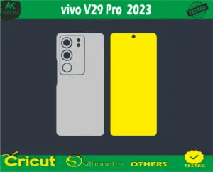 vivo V29 Pro 2023 Skin Vector Template file skin die cut