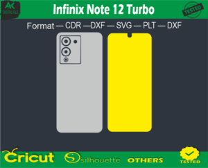 Infinix Note 12 Turbo Skin Vector Template free Full warp