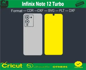 Infinix Note 12 Turbo Skin Vector Template free Full warp