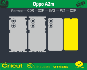 Oppo A2m Skin Vector Template free Full