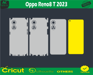 Oppo Reno 8T 2023 Skin Vector Template free Full warp