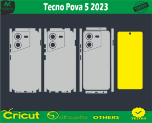 Tecno Pova 5 2023 Skin Vector Template free Full warp