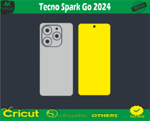 Tecno Spark Go 2024 Skin Vector Template free Full warp