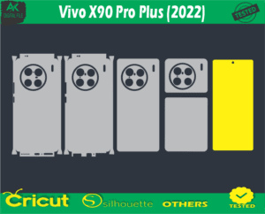 Vivo X90 Pro Plus Skin Vector Template free Full warp