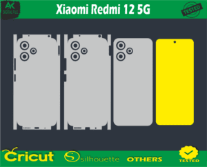 Xiaomi Redmi 12 5G Skin Vector Template free Full warp