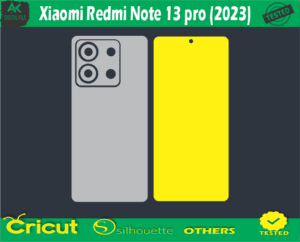 Xiaomi Redmi Note 13 Pro Skin Vector Template free