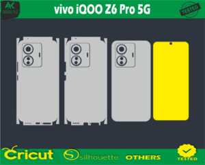 vivo IQOO Z6 Pro 5G Skin Vector Template free Full warp