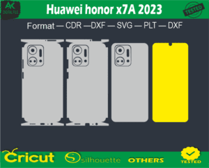Huawei honor x7A 2023 Skin Vector Template Full warp free