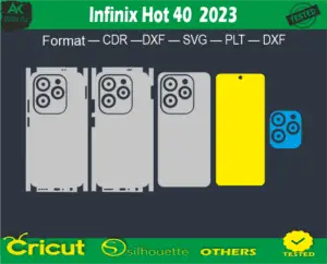 Infinix Hot 40 2023 Skin Vector Template Full warp free