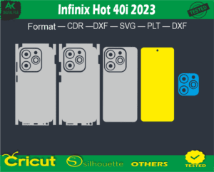 Infinix Hot 40i 2023 Skin Vector Template Full warp free