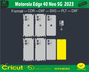 Motorola Edge 40 Neo 5G 2023 Skin Vector Template Full warp free