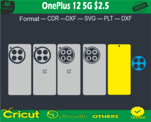 OnePlus 12 Skin Vector Template Full warp