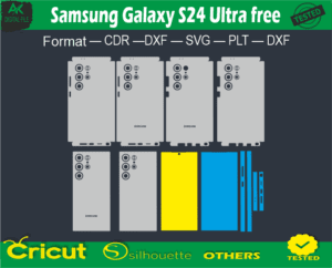 Samsung Galaxy S24 Ultra Skin Vector Template free