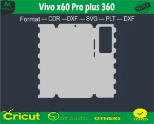 Vivo x60 Pro plus 360 Skin Vector Template Full warp free