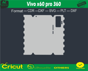 Vivo x60 pro 360 Skin Vector Template Full warp free