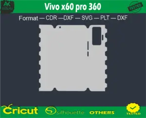 Vivo x60 pro 360 Skin Vector Template Full warp free