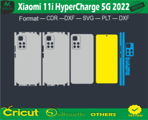 Xiaomi 11i Hyper Charge 5G 2022 Skin Vector Template Full warp