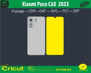 Xiaomi Poco C65 2023 Skin Vector Template Full warp free