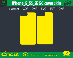 iPhone_5_5S_SE 5C cover skin Vector Template free