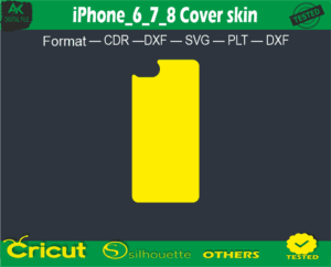 iPhone_6_7_8 Cover skin Vector Template free