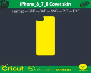 iPhone_6_7_8 Cover skin Vector Template free