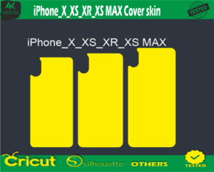 iPhone_X_XS_XR_XS MAX Cover skin Vector Template free