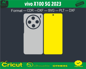 vivo X100 5G 2023 Skin Vector Template Full warp free