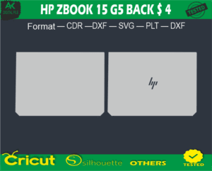 HP ZBOOK 15 G5 BACK Skin Vector Template Full warp