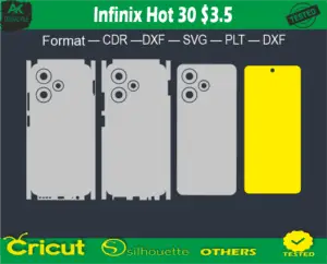 Infinix Hot 30 Skin Vector Template Full warp