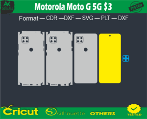 Motorola Moto G 5G Skin Vector Template Full warp