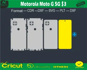 Motorola Moto G 5G Skin Vector Template Full warp