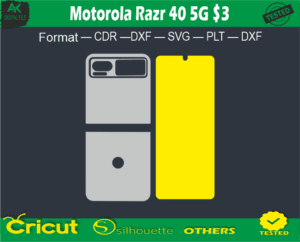 Motorola Razr 40 5G Skin Vector Template