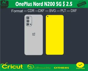 OnePlus Nord N200 5G Skin Vector Template