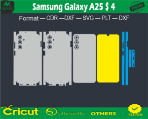 Samsung Galaxy A25 Skin Vector Template Full warp