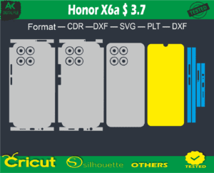 Honor X6a $ 3.7 Skin Vector Template Full warp