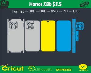 Honor X8b Skin Vector Template Full warp