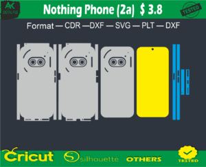 Nothing Phone (2a) Skin Vector Template Full warp