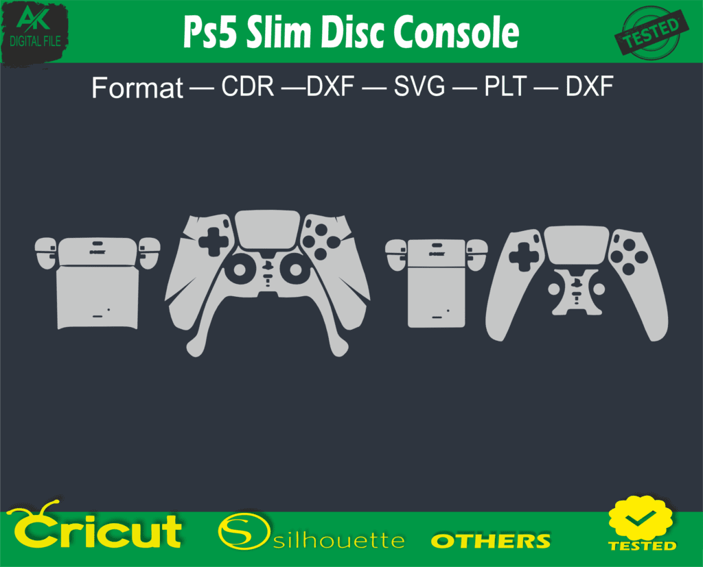 Ps5 Slim Disc Console Free Skin Vector Template Full Warp - 6.00