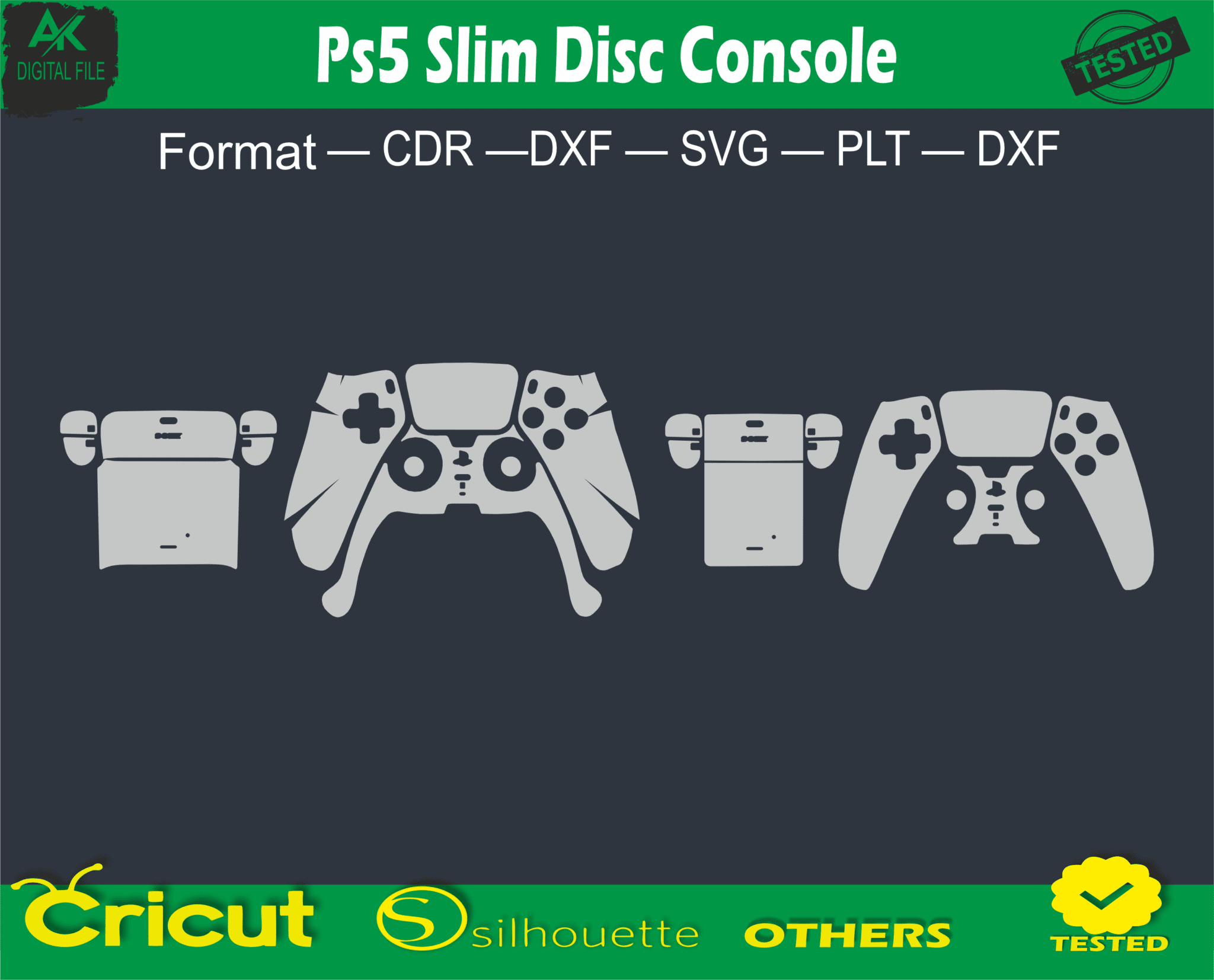 Ps5 Slim Disc Console Free Skin Vector Template Full Warp - 4.00