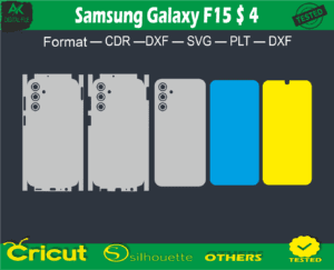 Samsung Galaxy F15 Skin Vector Template full warp