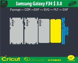 Samsung Galaxy F34 $ 3.8 Skin Vector Template Full warp