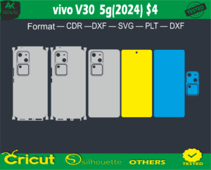 vivo V30 Skin Vector Template full wrap