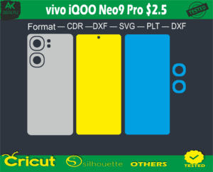 vivo iQOO Neo9 Pro Skin Vector Template