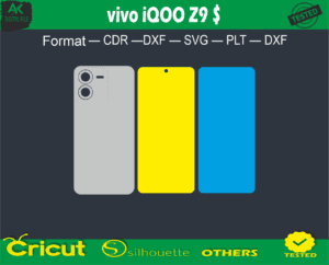 vivo iQOO Z9 Skin Vector Template