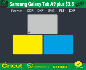 Samsung Galaxy Tab A9 plus Skin Vector Template