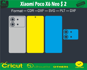 Xiaomi Poco X6 Neo Skin Vector Template